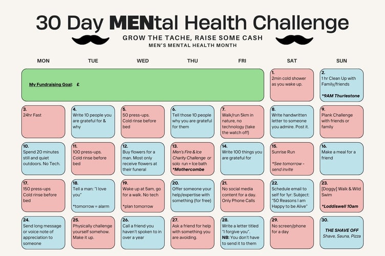 30 MENtal Health Challenge.